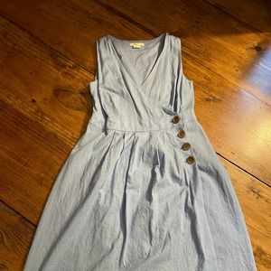 Blue a-line dress